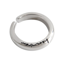 Ready to Ship High End 925 Silver Jewelry Letter Ring